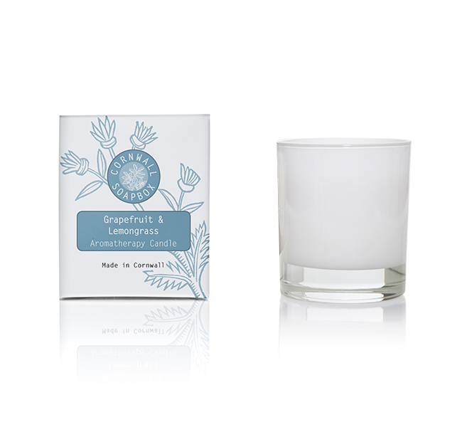 Grapefruit and Lemongrass Scented Aromatherapy Candle 60g