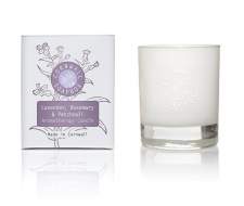 Lavender, Rosemary and Patchouli Glass Aromatherapy Candle