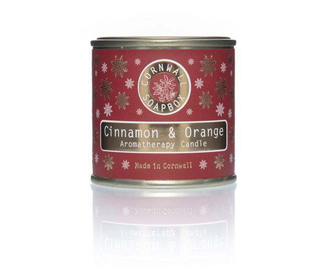Small Christmas Aromatherapy Candle Cinnamon and Orange