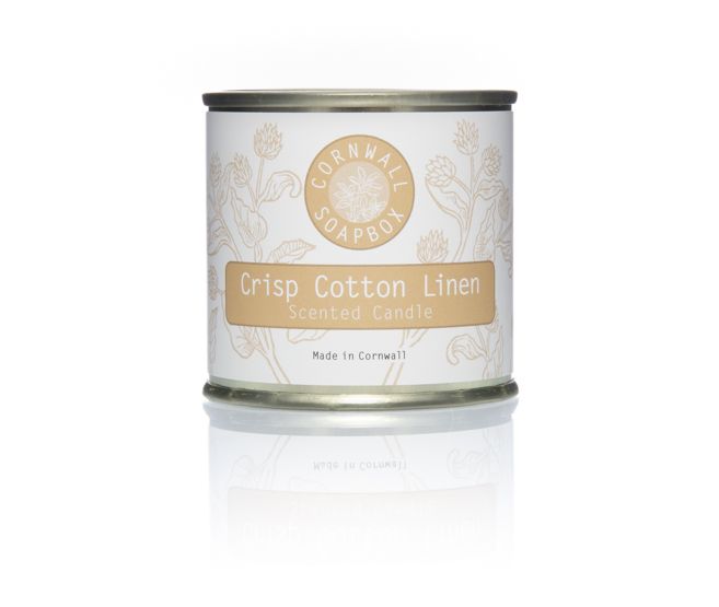 Crisp Cotton Linen Small Scented Candle