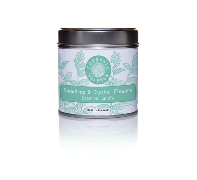 Snowdrop and Crystal Flowers Scented Candle