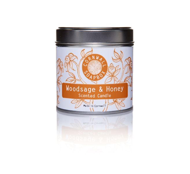 Woodsage and Honey Scented Candle