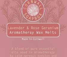 Lavender & Rose Geranium Aromatherapy Wax Melt